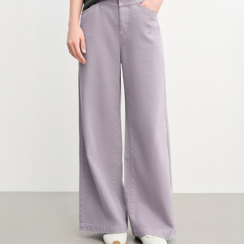  Wide Leg Denim מכנסי ג׳ינס בגזרה רחבה 