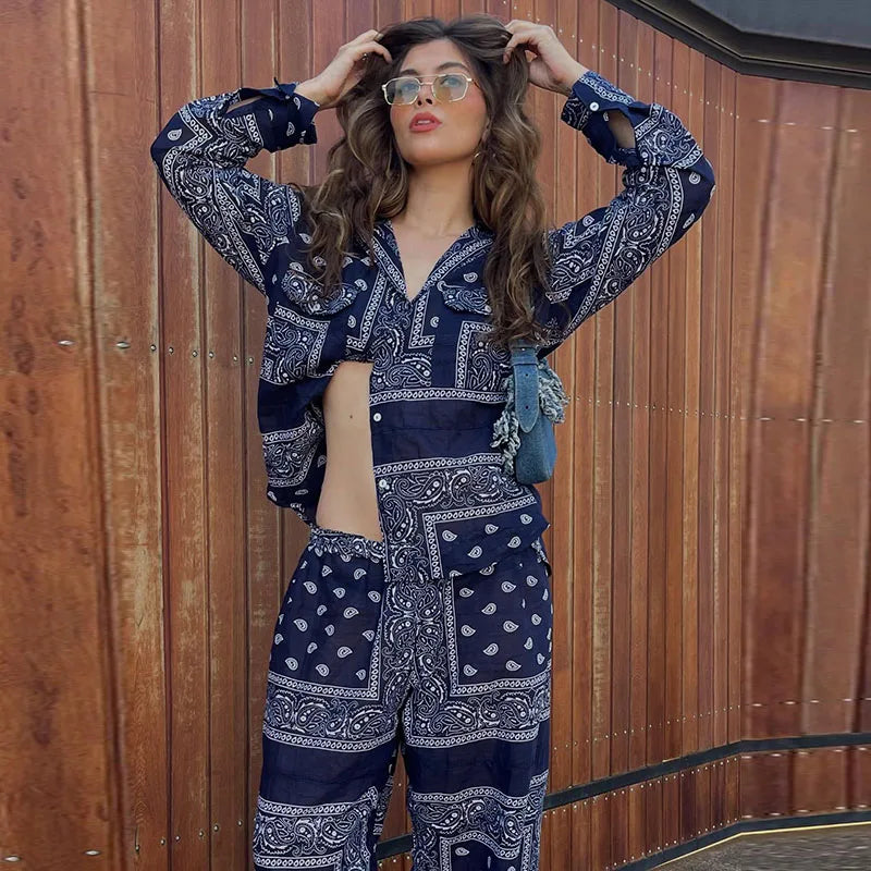 סט בנדנה בוהו שני חלקים